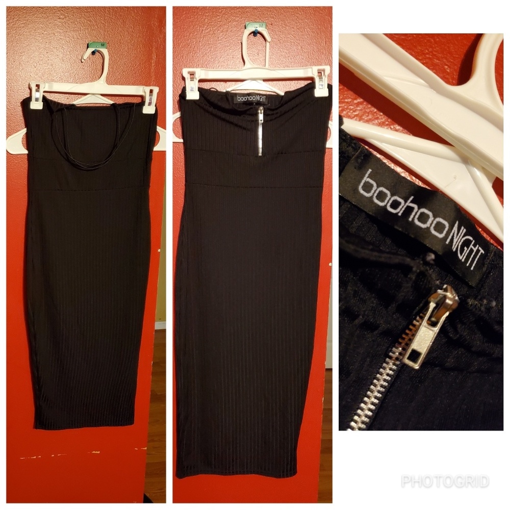 Black Large Boohoo Dress
